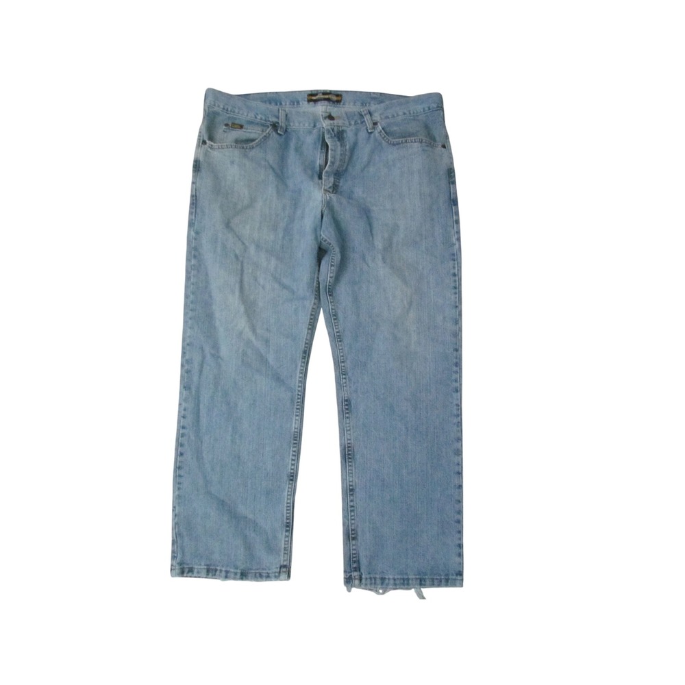 Lee Regular Fit Jeans 42x30 Light Wash Straight Leg Denim 2J08949